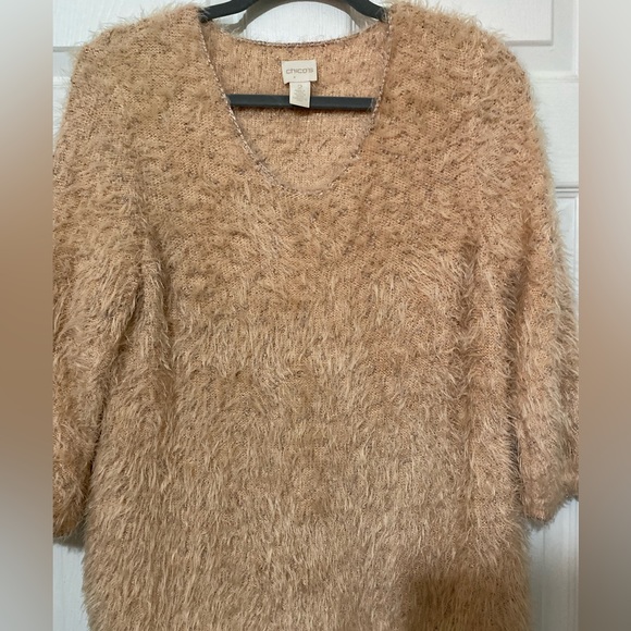 Chico’s Luxurious Fuzzy Sweater, has shimmer! - Picture 6 of 13